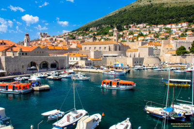 The old harbour at Dubrovnik, Croatia